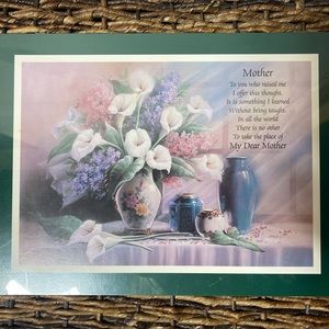 NEW “Mother” Poem Wooden Plaque